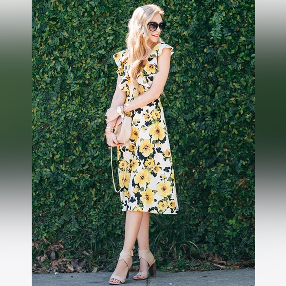 ModCloth Floral Dress size M - Picture 4 of 6